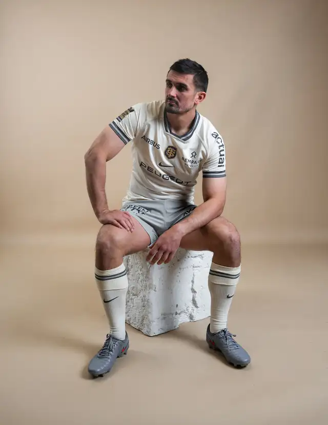 Thomas Ramos joueur du Stade Toulousain portant le maillot Capitolium